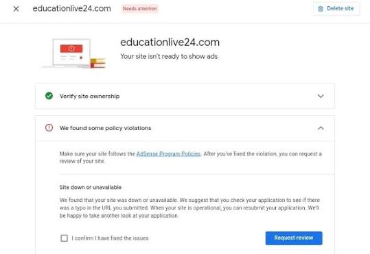 Adsense Program Policy Issues