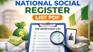 National Social Register List PDF