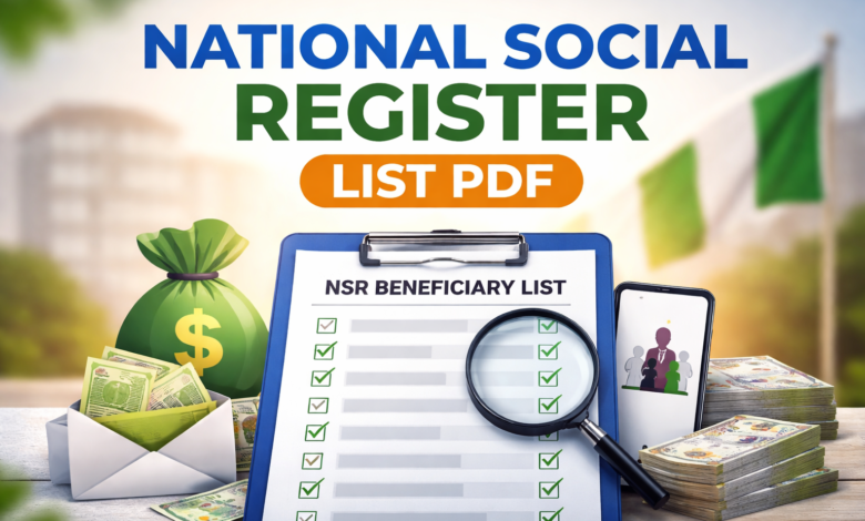 National Social Register List PDF